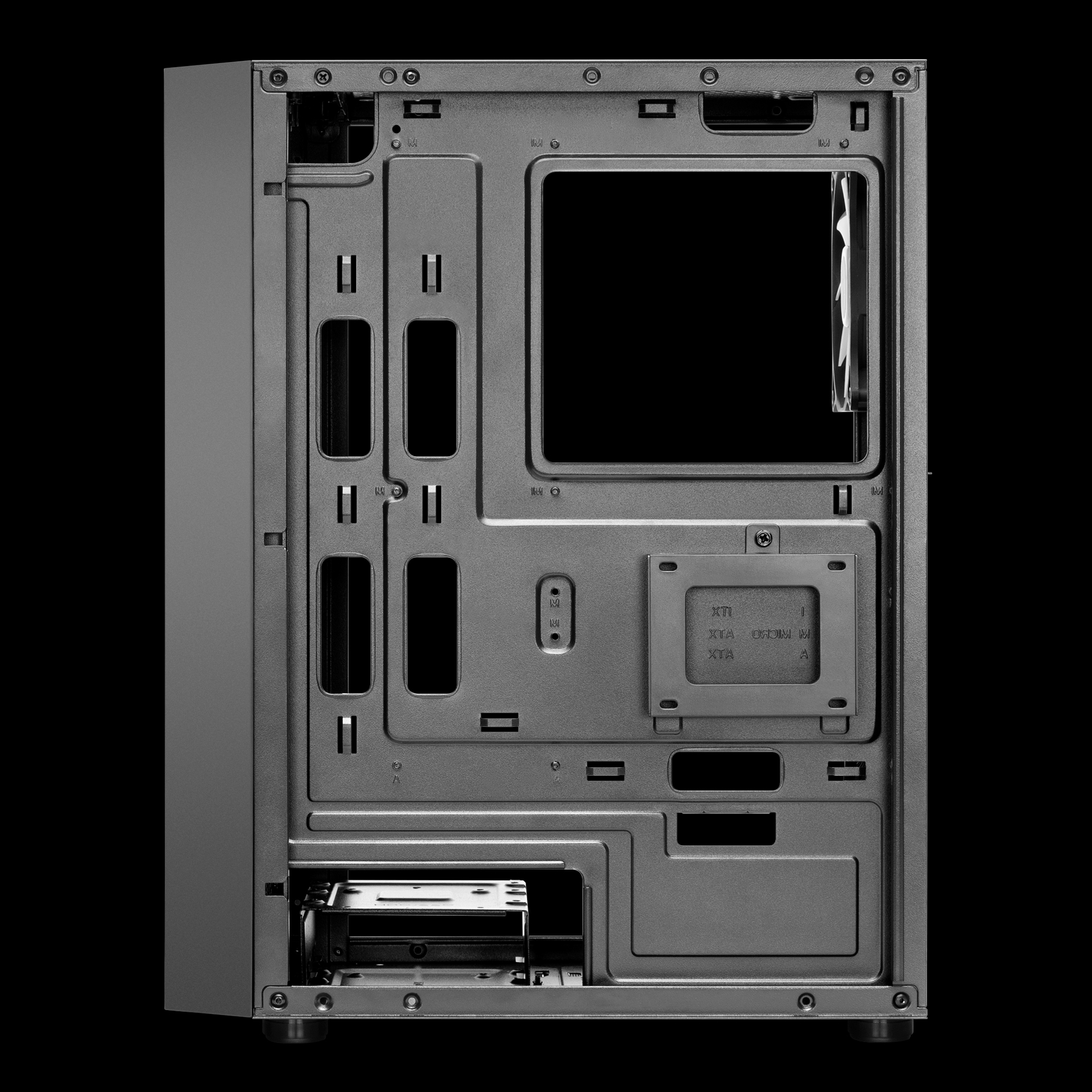 GABINETE GAMER GAMDIAS AURA PRETO (Não acompanha Fans) - miniatura 5