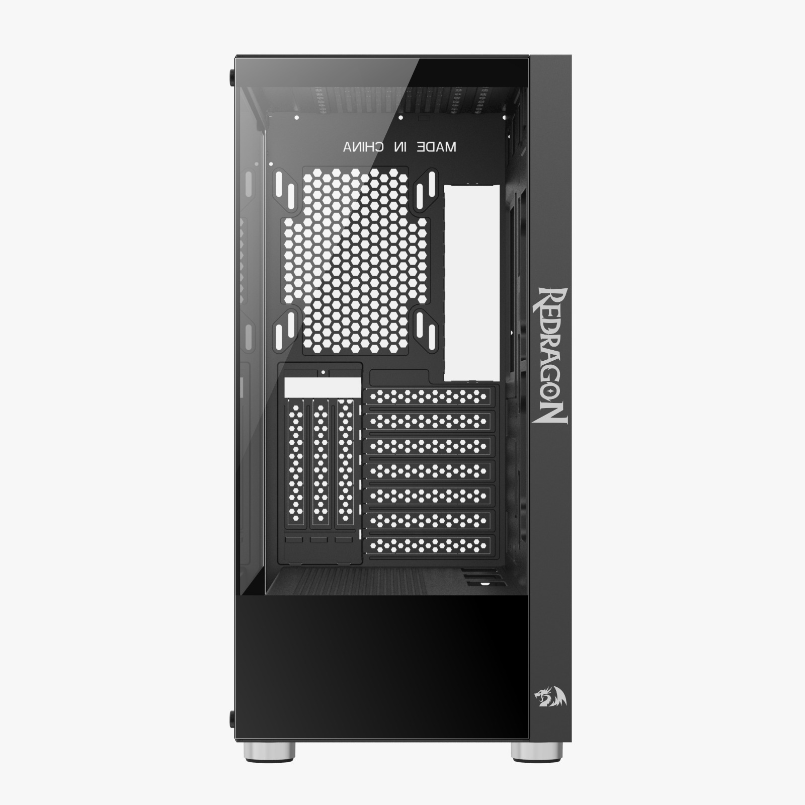 GABINETE REDRAGON REFLECT PRETO MODELO CA-601B - miniatura 4