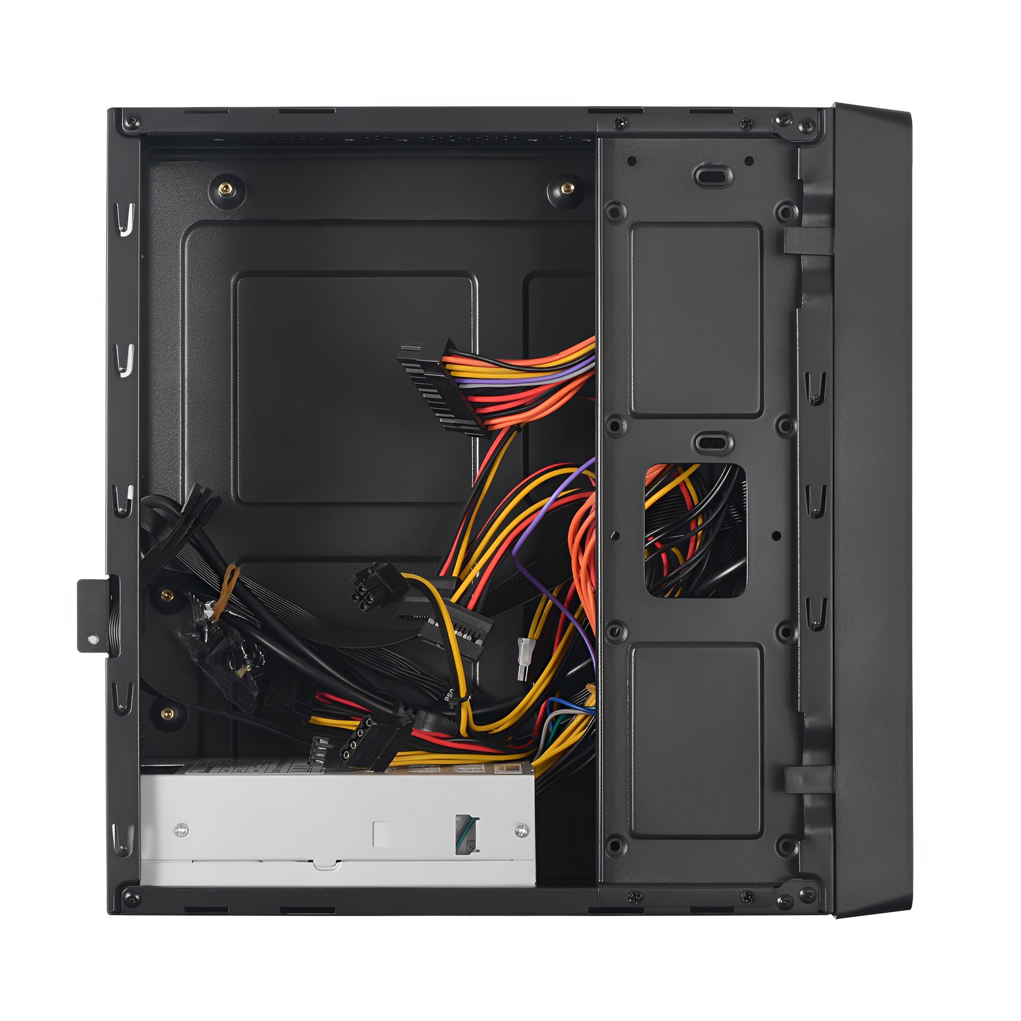 GABINETE SLIM COM FONTE 200W SLIMDESK BG-2002 PRETO BLUECASE - USB 3.0 / VERTICAL / HORIZONTAL / MICROATX / MINI-ITX - miniatura 7