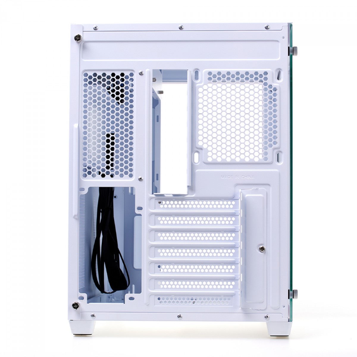 Gabinete Gamer Liketec Zeus V2 Snow, White - Sem Fan - miniatura 7