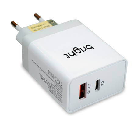 CARREGADOR ULTRA RAPIDO 4A (36W) USB E TIPO "C" - foto 1