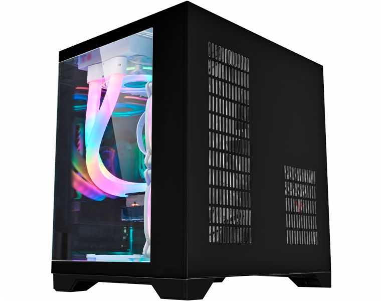 GABINETE GAMER KMEX CG-xxKN SPACE AQUARIO PRETO MICRO ATX SEM FAN - miniatura 8