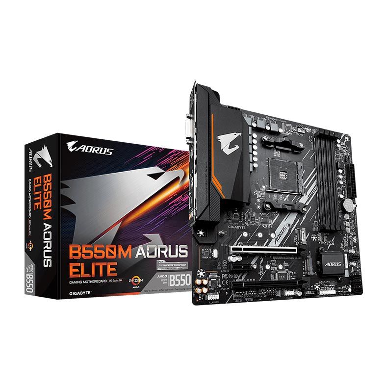 Gigabyte B550M AORUS ELITE - AM4/DDR4/DVI/HDMI/MATX - foto 1