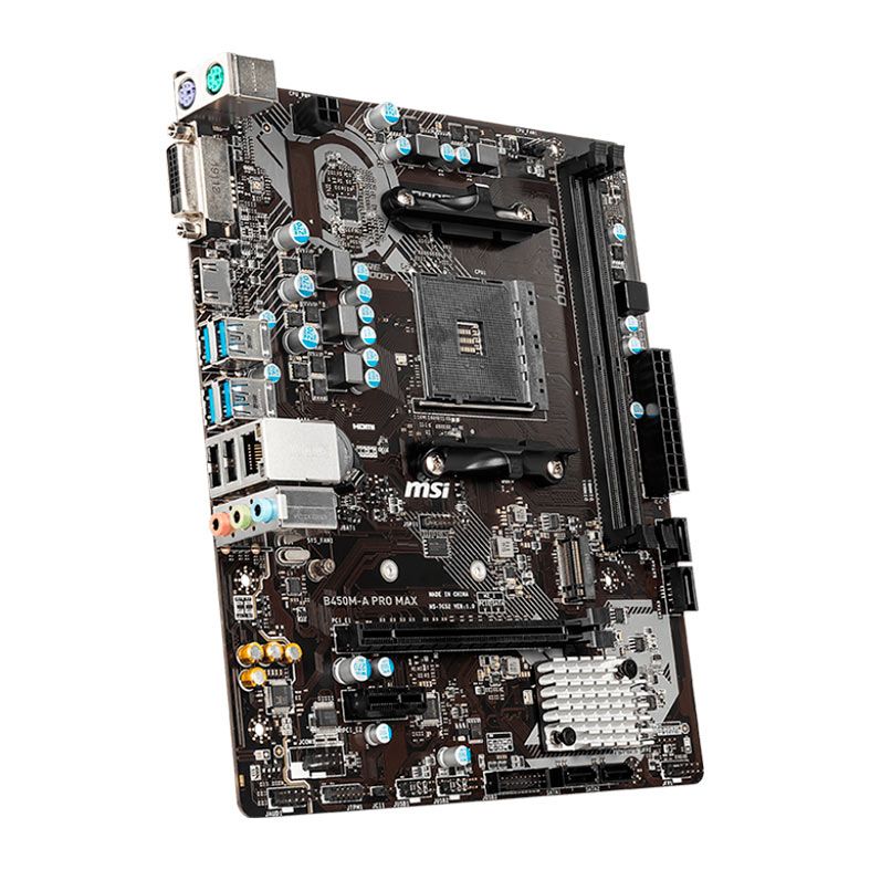 PLACA MAE MSI B450M-A PRO MAX - AMD RYZEN AM4 - DDR4 - MATX - HDMI/DVI - miniatura 5