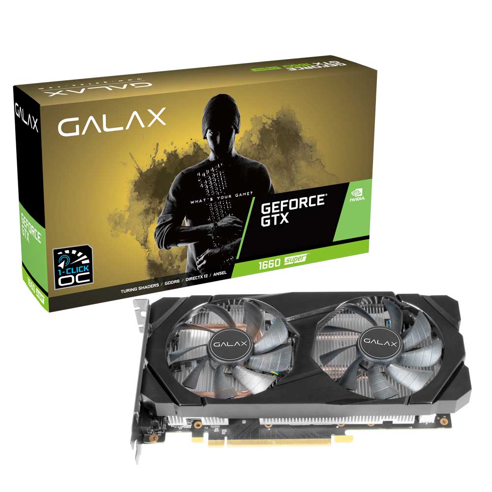 Placa de Video GeForce GTX1660 6GB SUPER 1CLICK OC G6 GALAX - foto 1