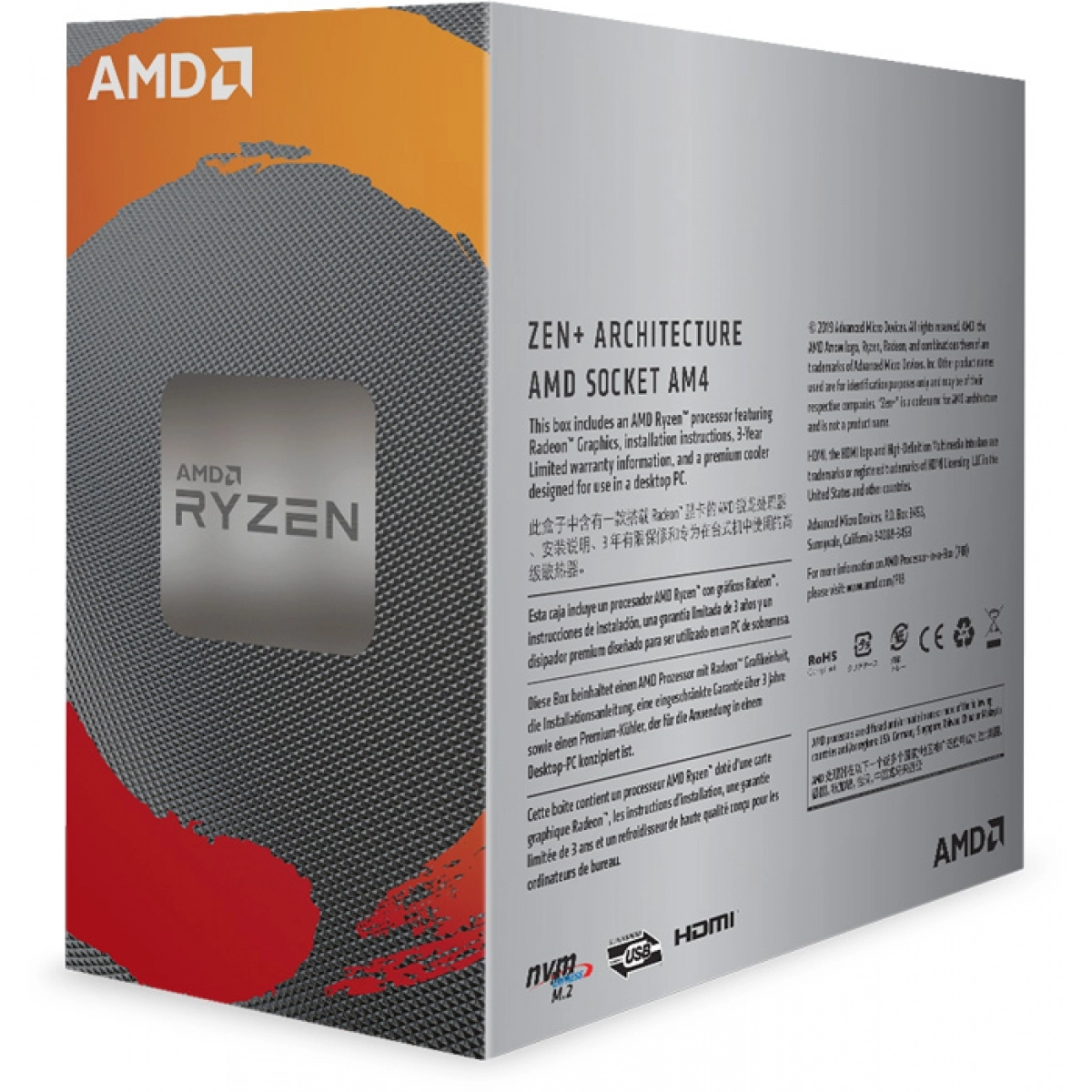 Processador AMD Ryzen 3 3200G 3.6GHz (4.0GHz Turbo) - miniatura 2