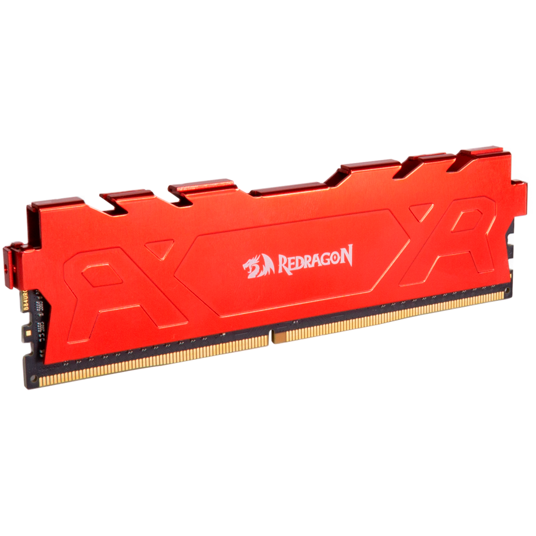 MEMORIA DDR4 8GB REDRAGON RAGE 3200MHZ/CL16 VERMELHA - miniatura 4