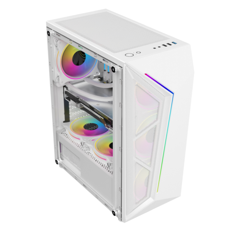 GABINETE GAMER BRANCO COM 4 FANS RGB - GB1733 - miniatura 9