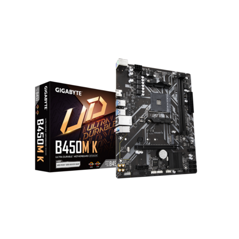 PLACA MAE GIGABYTE B450M K - AMD RYZEN AM4 - MATX - M.2 NVME - HDMI - foto 1