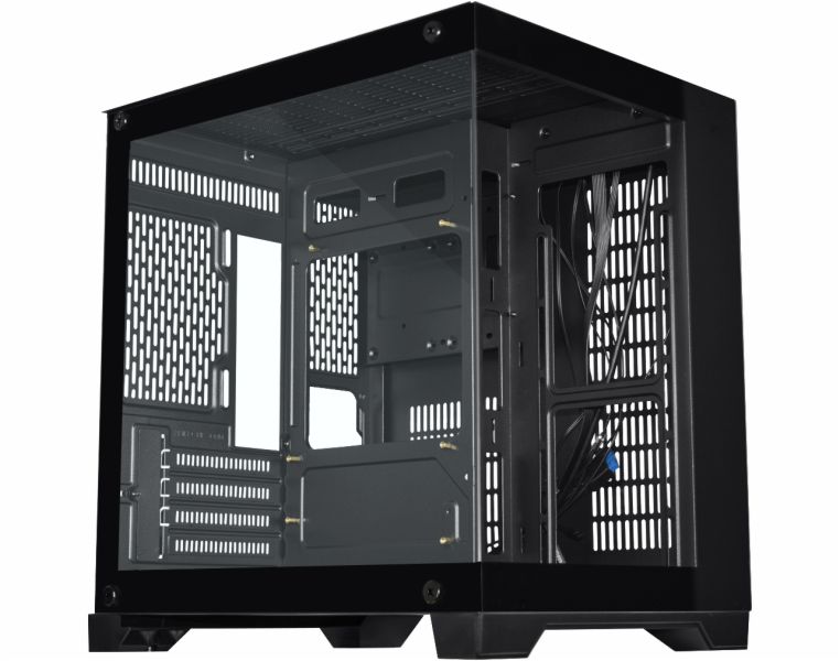 GABINETE GAMER KMEX CG-xxKN SPACE AQUARIO PRETO MICRO ATX SEM FAN - foto 1
