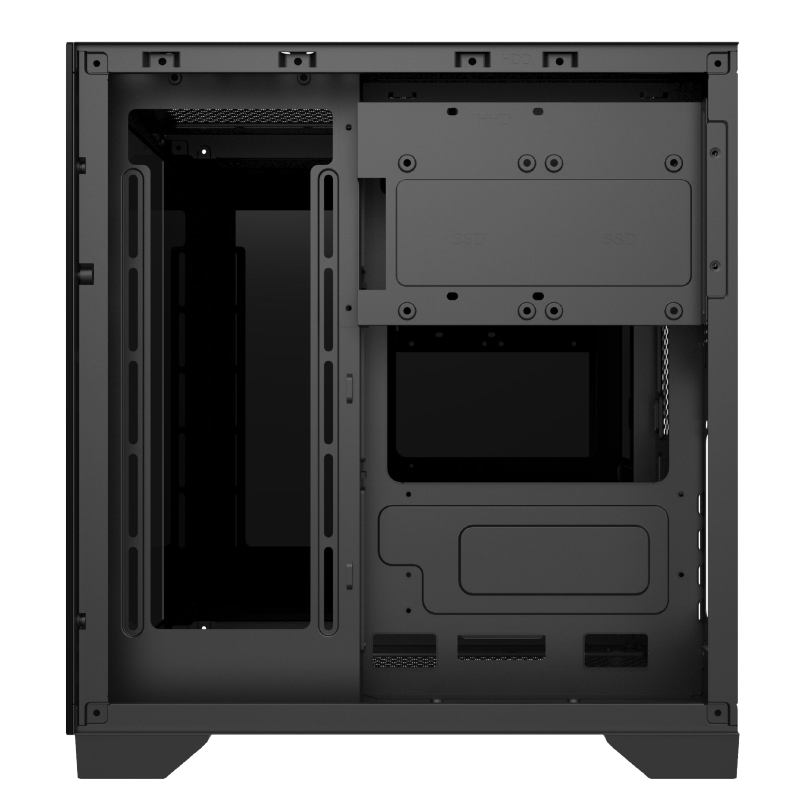Gabinete Cubo Gamer Hayom Com 4 Fans RGB - GB1790 Preto - miniatura 4