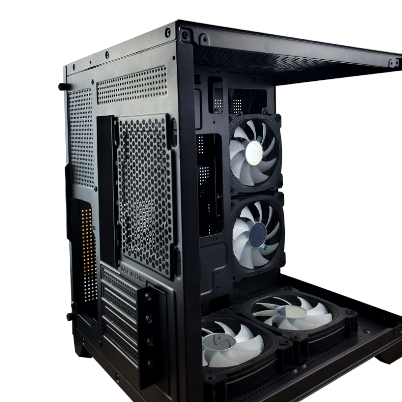 Gabinete Cubo Gamer Hayom Com 4 Fans RGB - GB1790 Preto - miniatura 3
