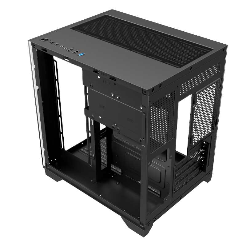 Gabinete Cubo Gamer Hayom Com 4 Fans RGB - GB1790 Preto - miniatura 6