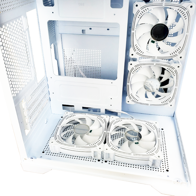 Gabinete Cubo Gamer Hayom Com 4 Fans RGB - GB1791 Branco - miniatura 3