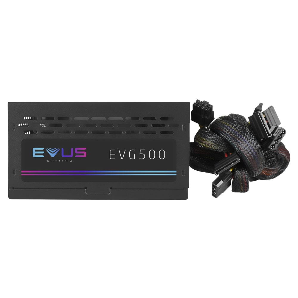 FONTE EVUS EVG500 GAMER 500W 80 PLUS BRONZE LED RGB - miniatura 6