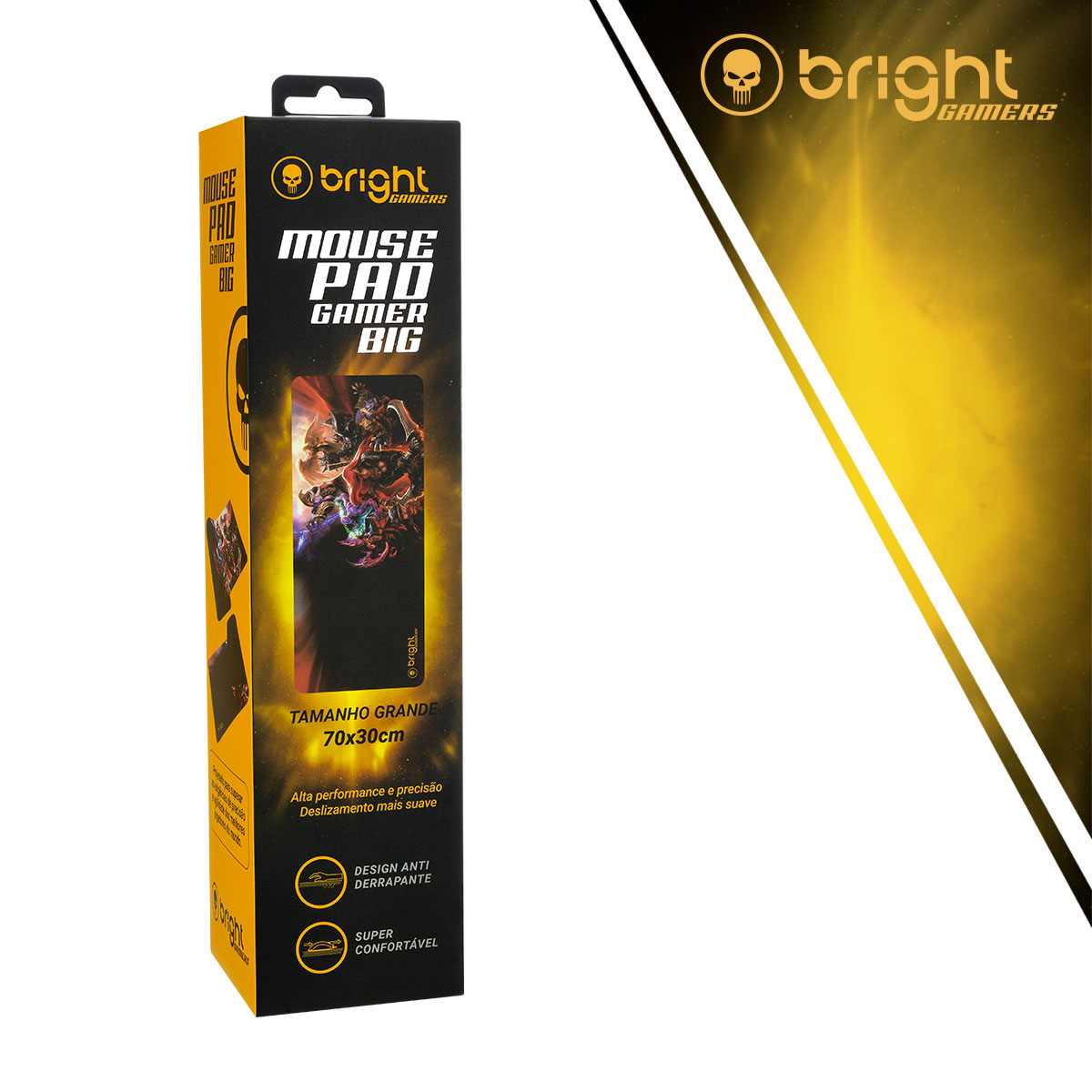 MOUSE PAD GAMER GRANDE 70x30CM - BRIGHT - miniatura 5