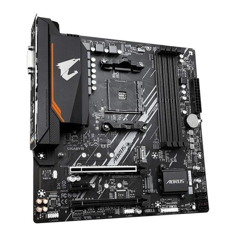 Gigabyte B550M AORUS ELITE - AM4/DDR4/DVI/HDMI/MATX - miniatura 4