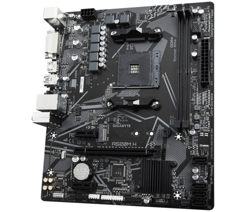 Placa Mãe Gigabyte Para Amd Am4 A520m S2h 2x Ddr4 Matx - miniatura 3