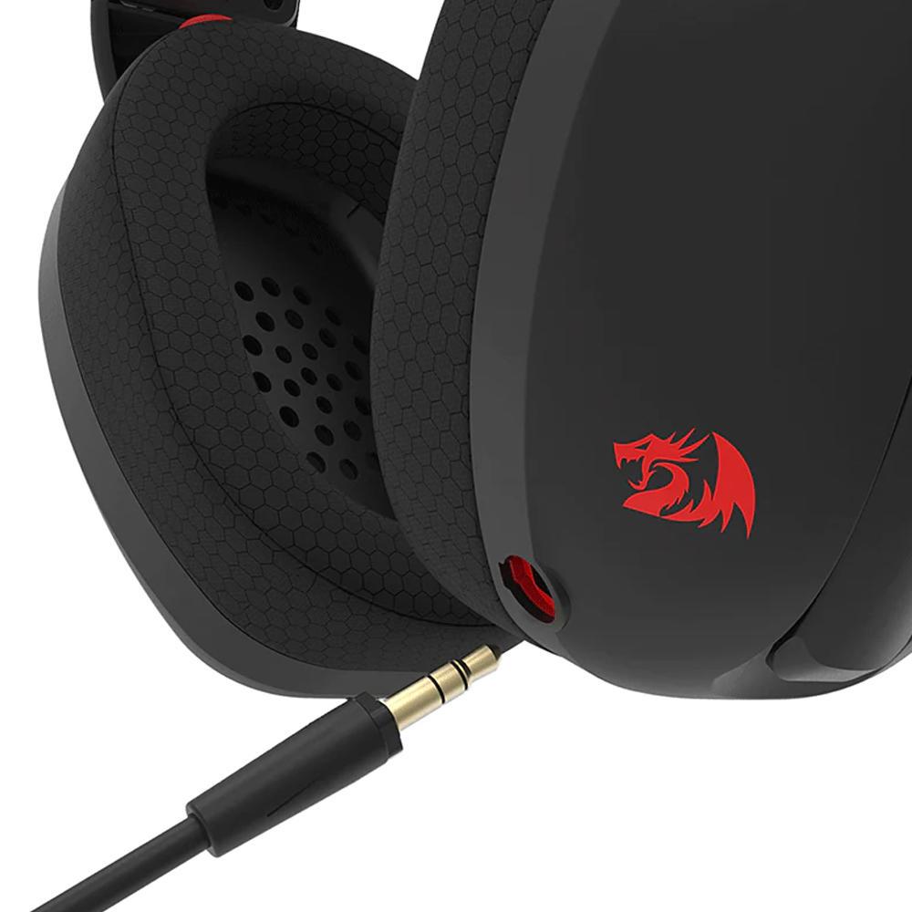 HEADSET REDRAGON IRE PRO H848, WIRELESS, DRIVERS DE 40 MM, PRETO - miniatura 4