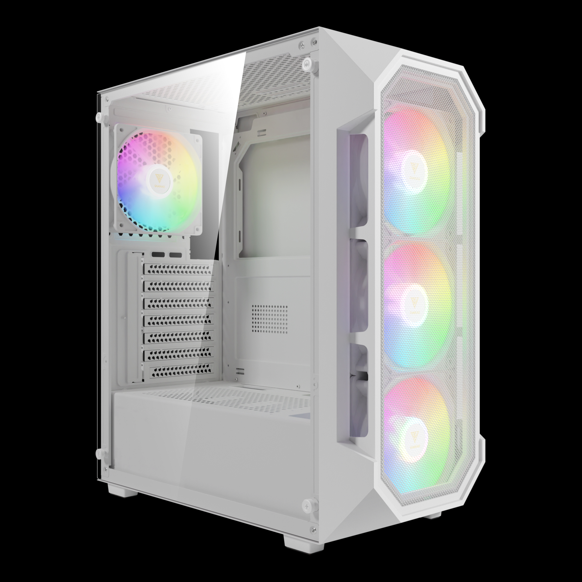 Gabinete Gamdias Aura GC1 Elite Branco com 4 fans - foto 1