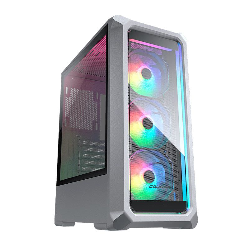 GABINETE GAMER COUGAR ARCHON 2 MESH RGB LATERAL DE VIDRO COM 3 FANS - BRANCO - foto 1