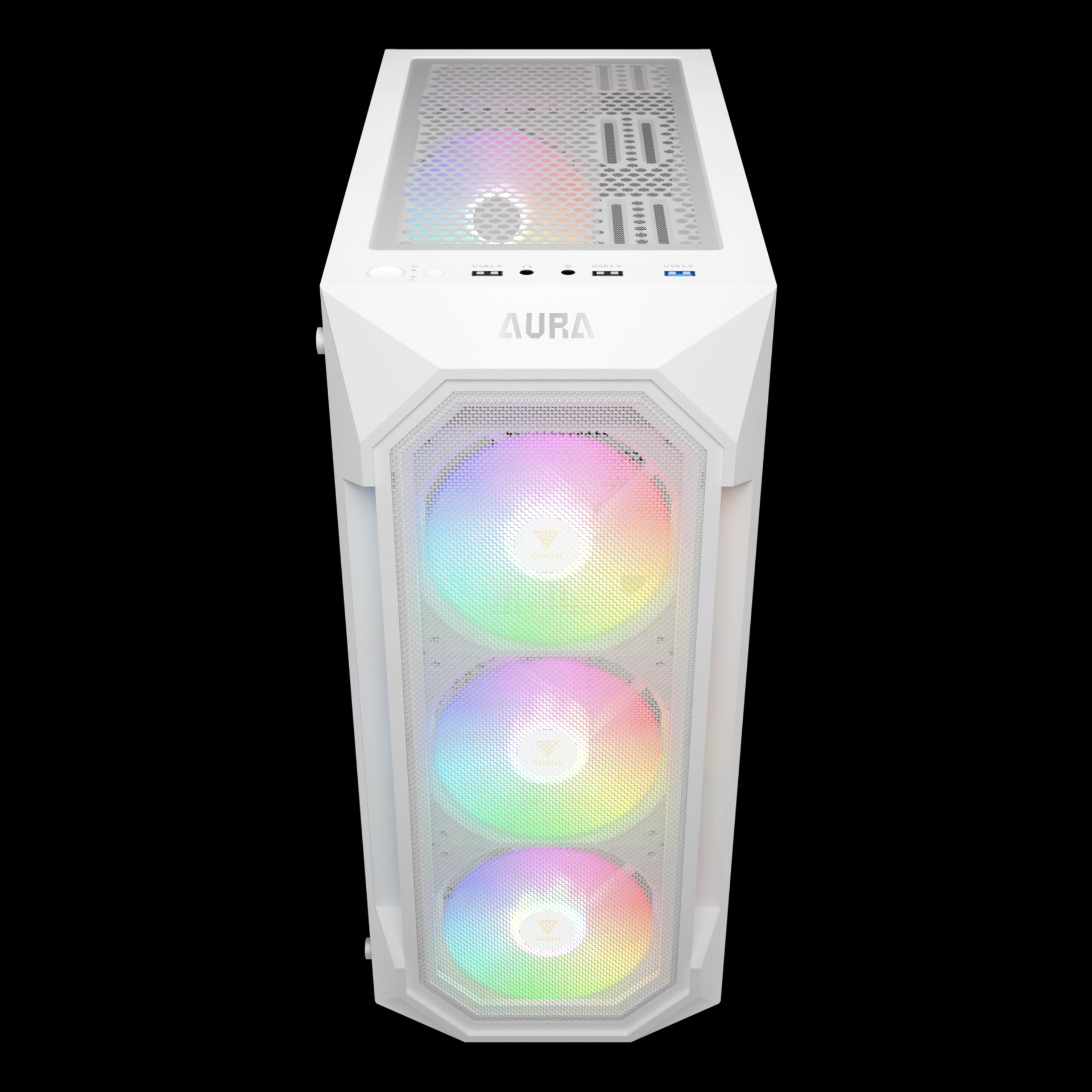 Gabinete Gamdias Aura GC1 Elite Branco com 4 fans - miniatura 2