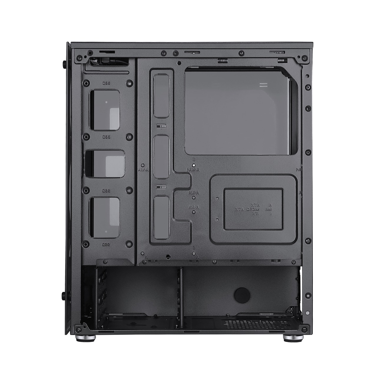 GABINETE RISE MODE GLASS 06X BLACK - S/FANS - miniatura 5