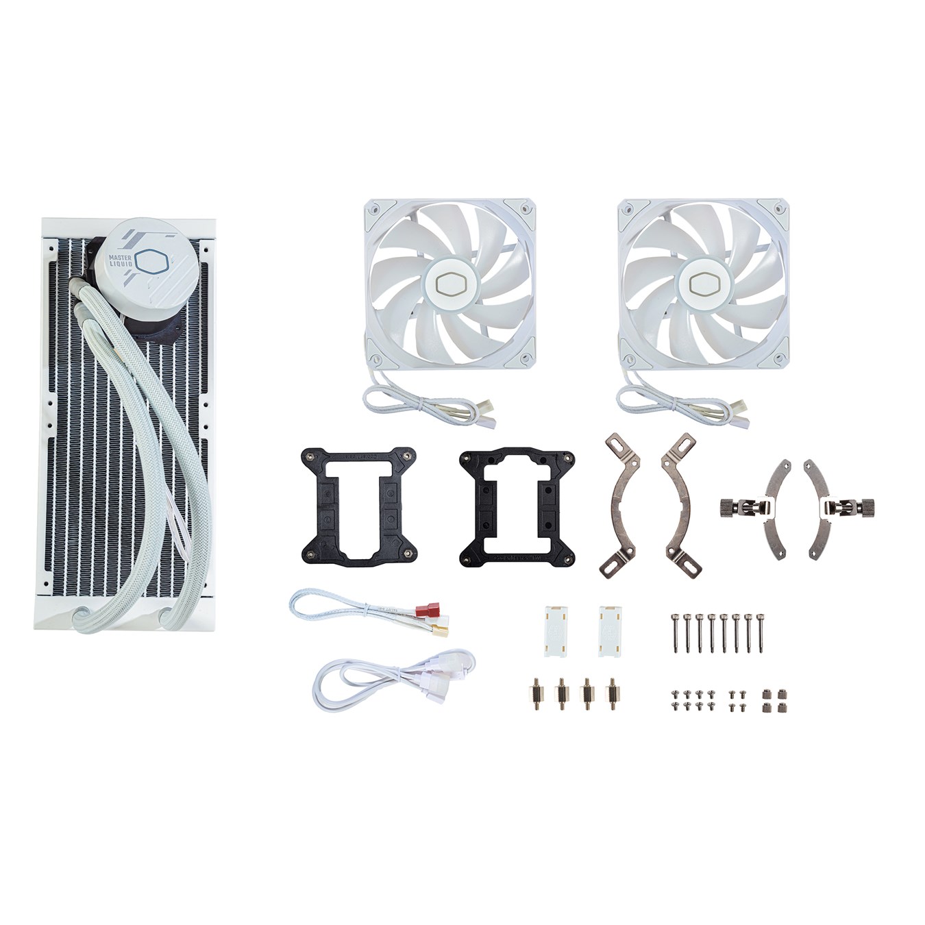 Water Cooler Cooler Master Masterliquid 240L CORE, 240mm, Intel-AMD, ARGB, White - miniatura 6