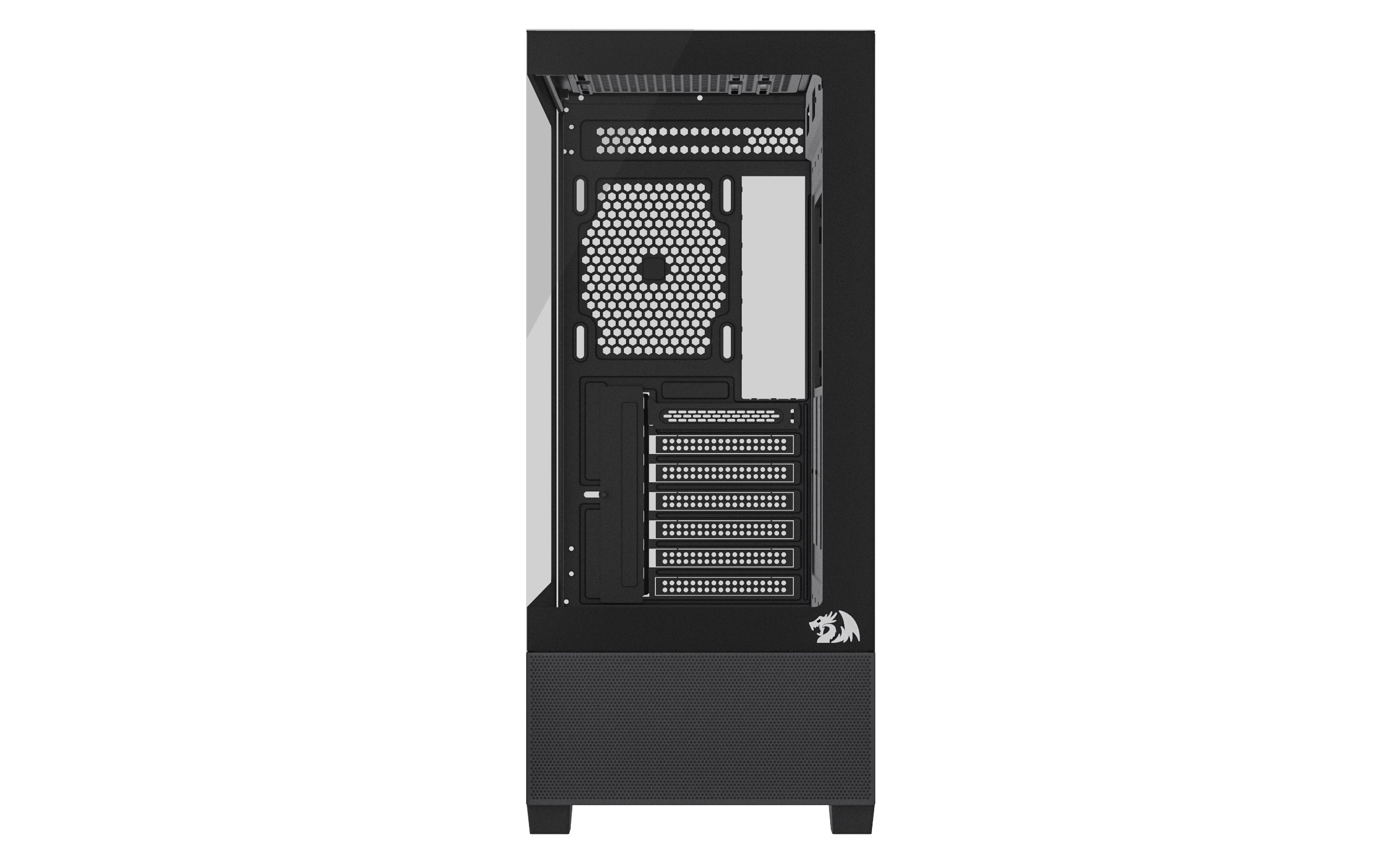 GABINETE GAMER REDRAGON REFLECT FLOW, MID-TOWER, LATERAL DE VIDRO, PRETO - CA-606B - miniatura 4