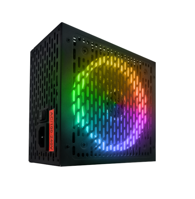 FONTE BRX ATX 650W AUTOMATICA RGB  80 PLUS - miniatura 2