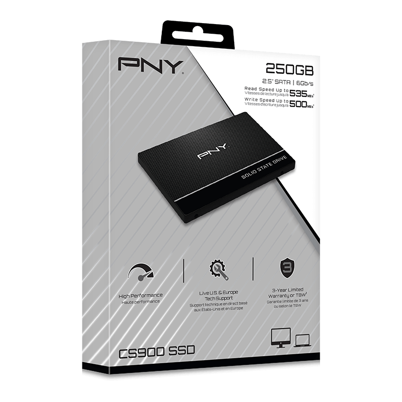 SSD 250GB 2,5" CS900 SAT3 PNY - miniatura 2