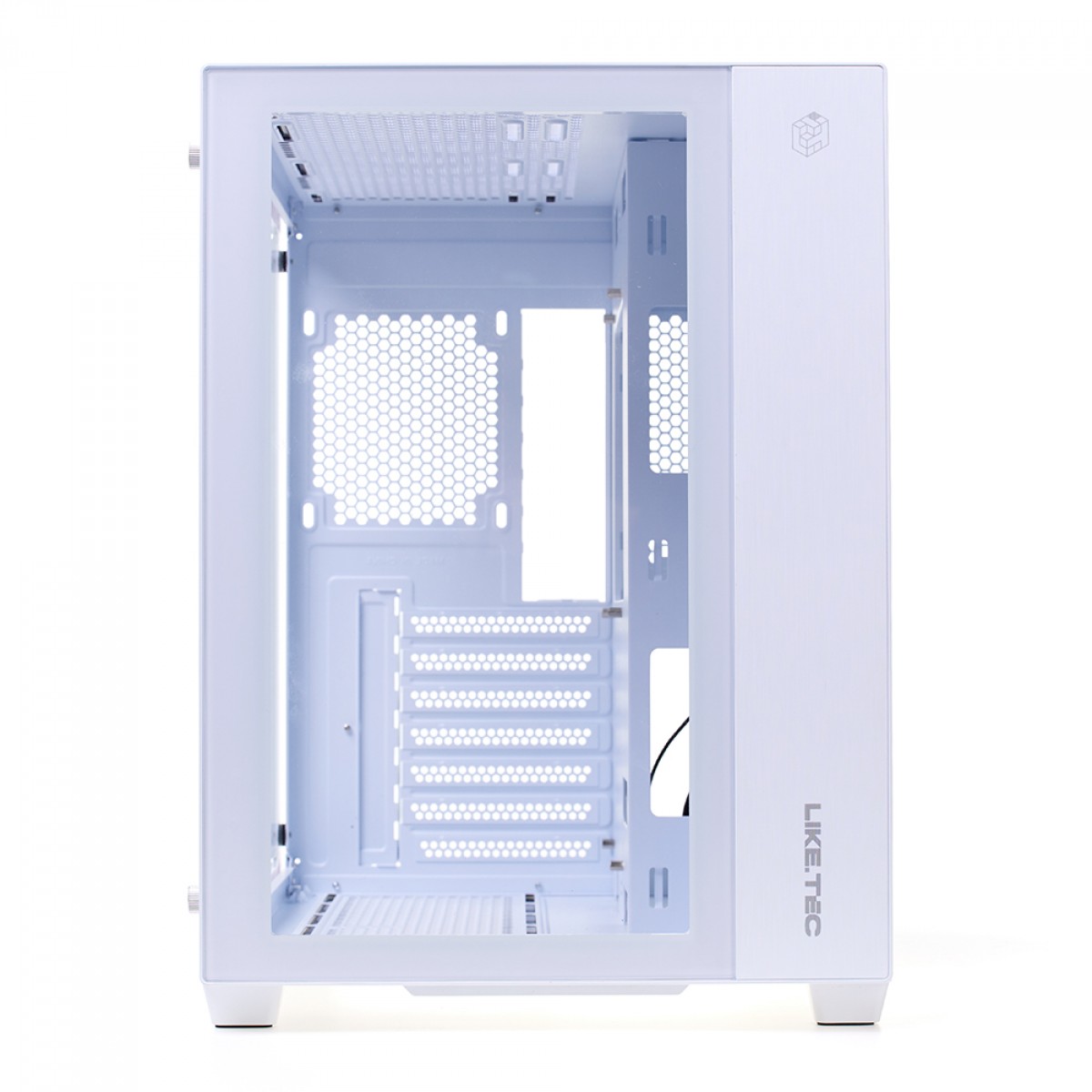 Gabinete Gamer Liketec Zeus V2 Snow, White - Sem Fan - miniatura 8