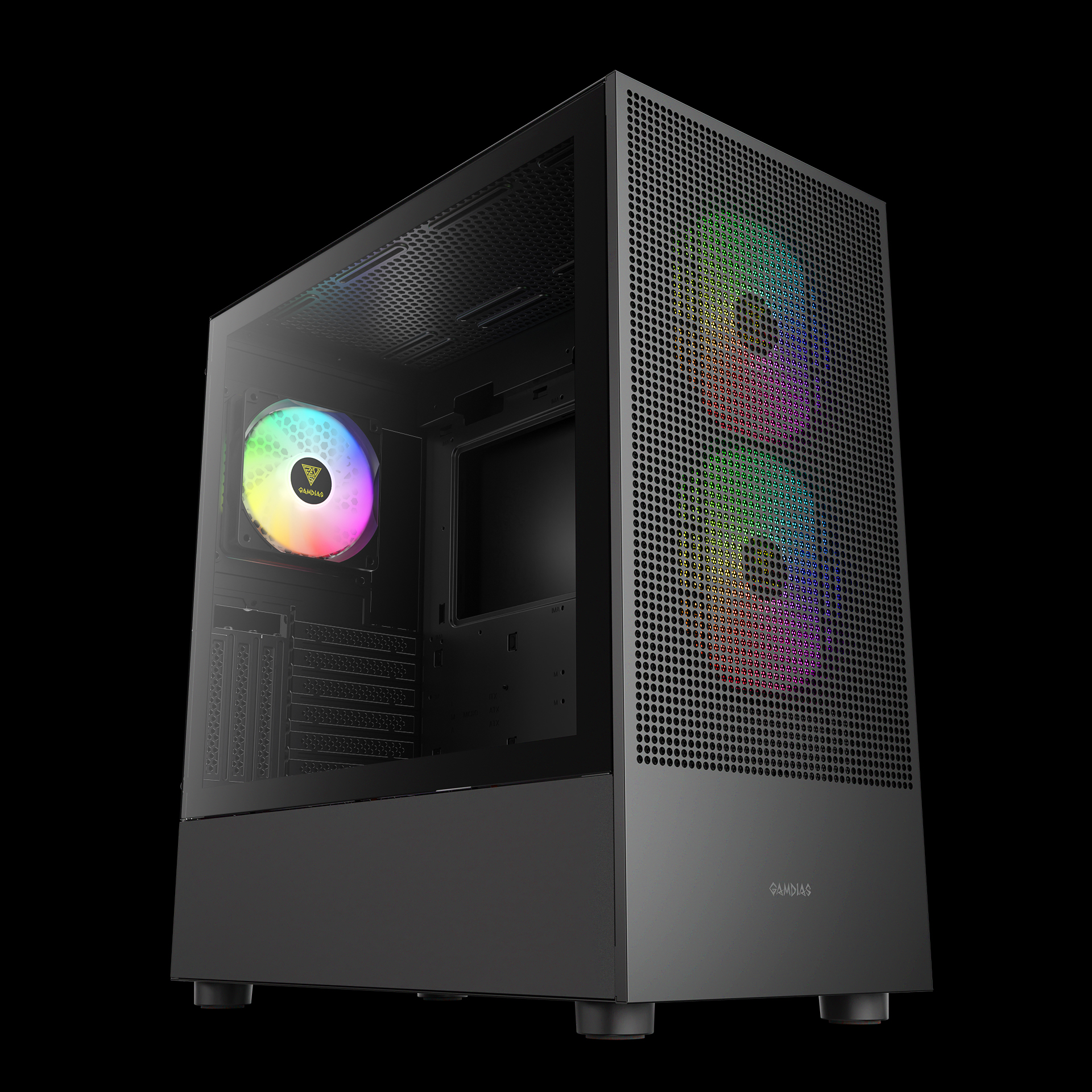 Gabinete Gamdias Talos E3 Mesh Elite Preto com 3 fans - foto 1