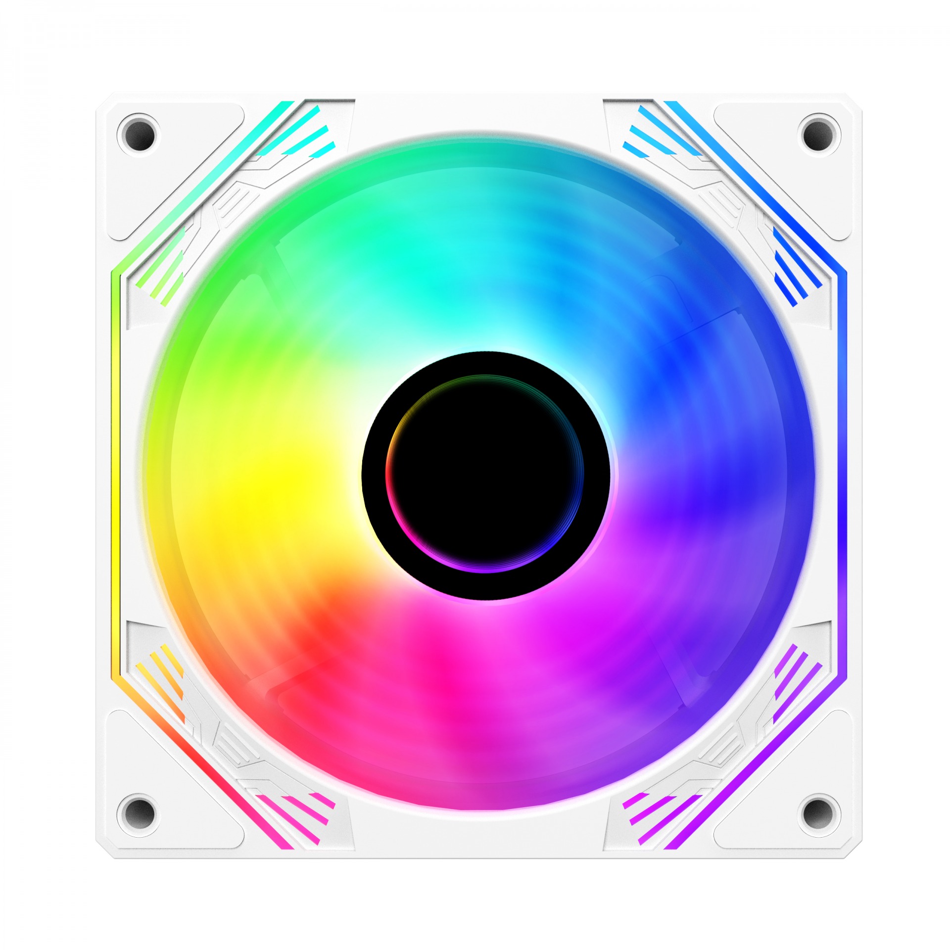 KIT 3 FANS BRANCAS RGB 12CM – FC1309 - miniatura 4