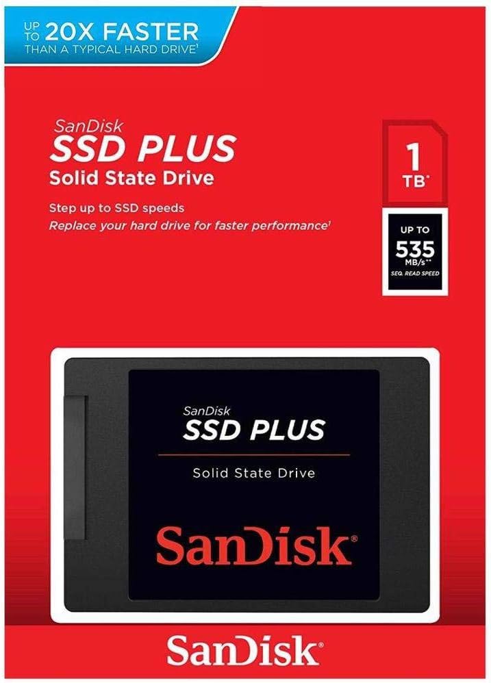SSD SATA SANDISK PLUS, 1TB, LEITURA: 535MB/S E GRAVAÇÃO: 350MB/S - miniatura 4