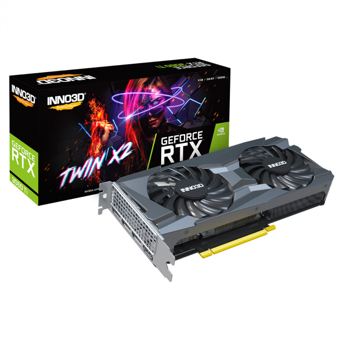 PLACA DE VIDEO INNO3D RTX 3060 TI TWIN X2 LHR 8GB - foto 1