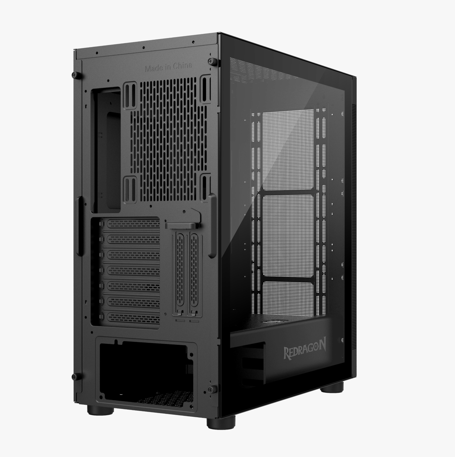 GABINETE REDRAGON AEROGLASS PRETO CA-602B - miniatura 4