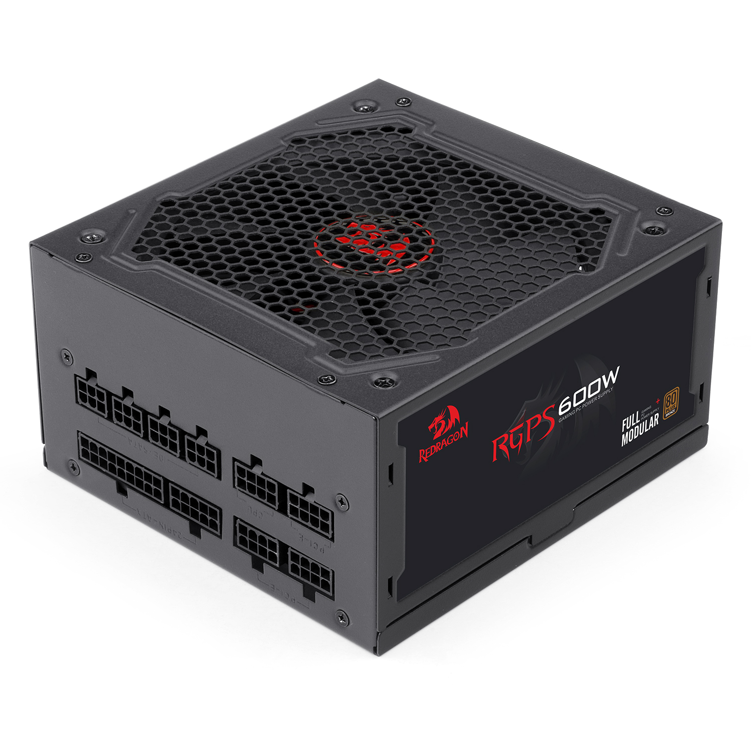 FONTE REDRAGON 600W FULL MODULAR 80 PLUS BRONZE - miniatura 4
