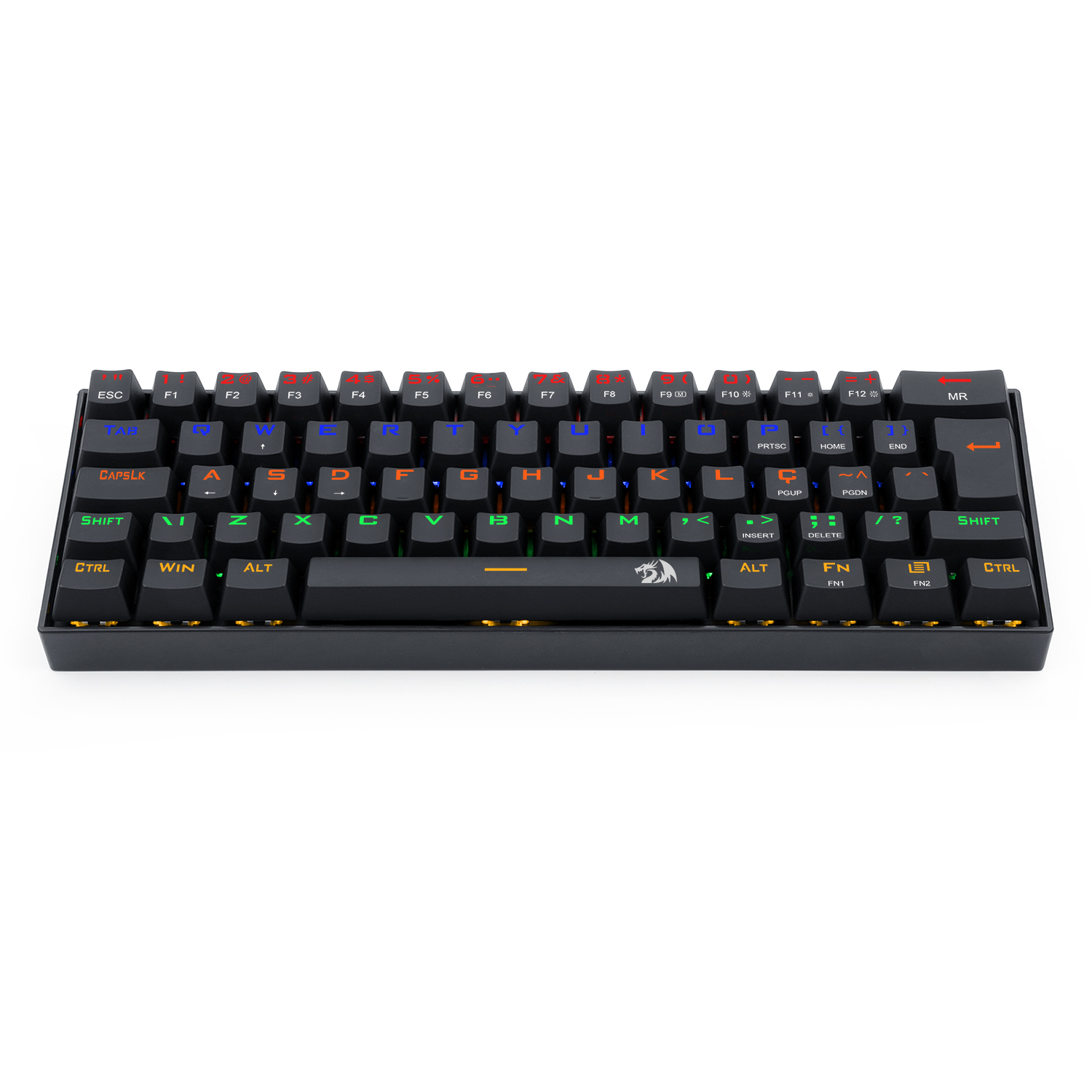 Teclado Mecanico 60% Redragon Lakshmi com Iluminação Rainbow Switch Black - miniatura 6