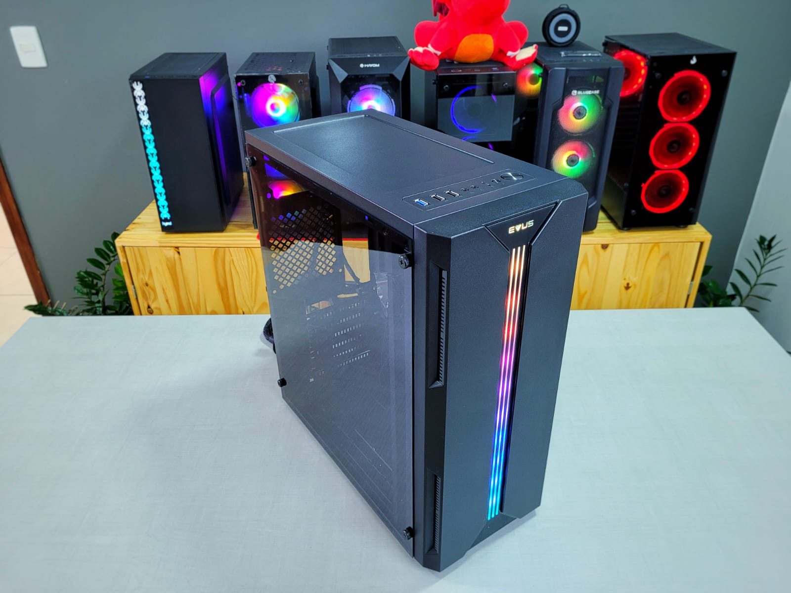 Gabinete Gamer Evus EV-G13 ATX com Led RGB - miniatura 9