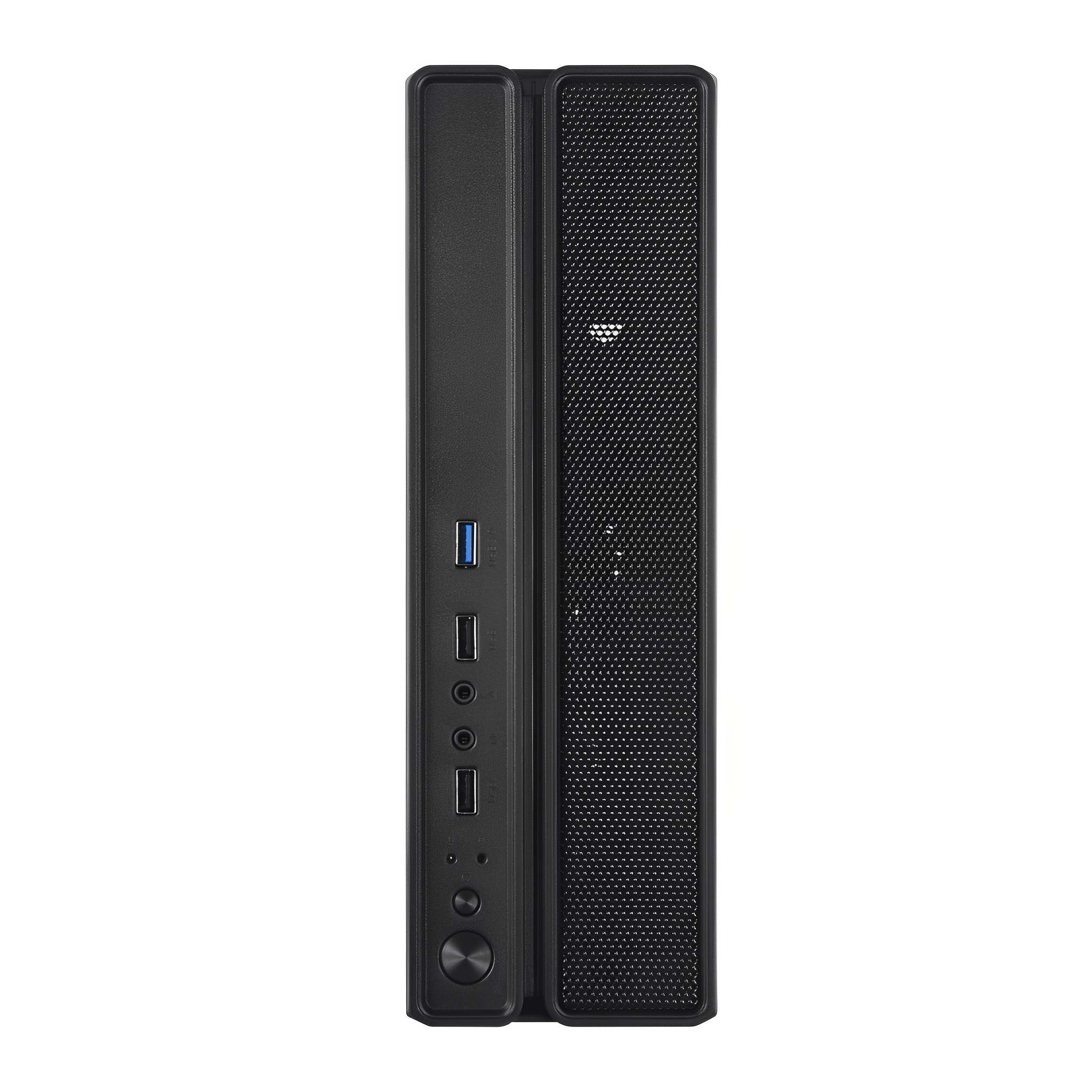 GABINETE SLIM COM FONTE 200W SLIMDESK BG-2002 PRETO BLUECASE - USB 3.0 / VERTICAL / HORIZONTAL / MICROATX / MINI-ITX - miniatura 4