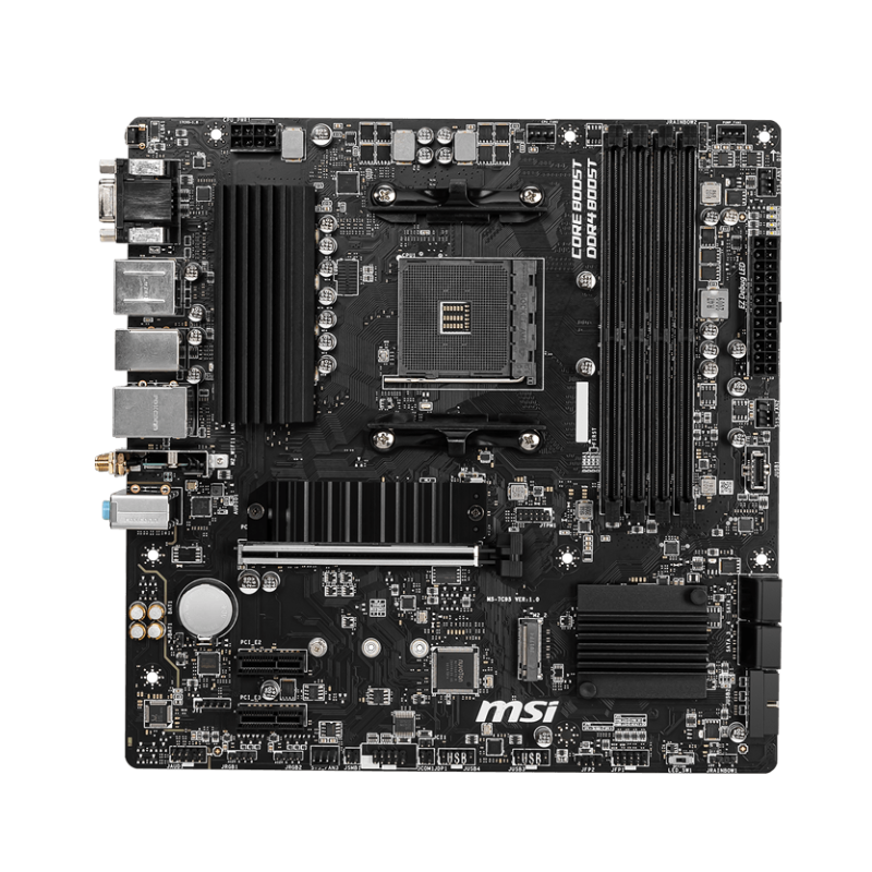 PLACA MAE MSI B550M PRO-VDH WIFI - AMD RYZEN AM4 - DDR4 - MATX - VGA/HDMI/DISPLAY PORT - miniatura 2