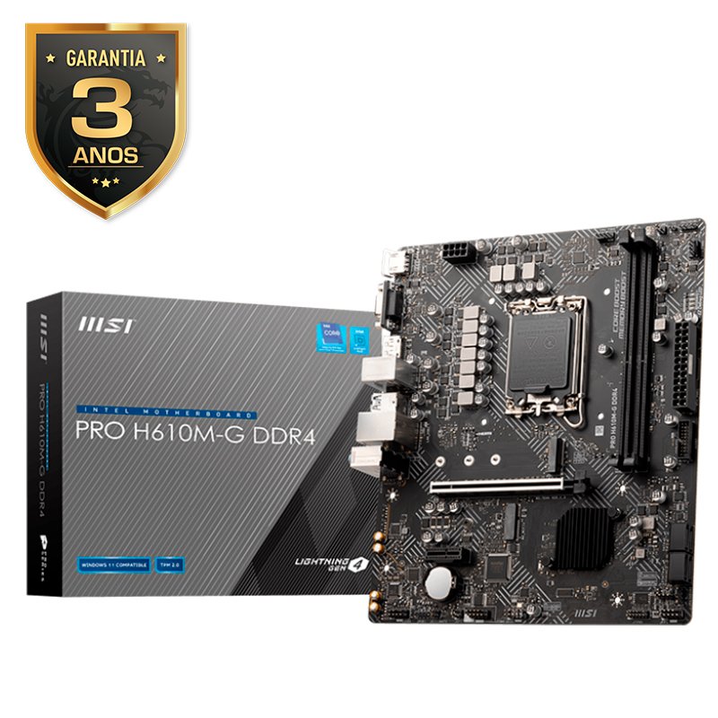 Placa Mãe MSI PRO H610M - foto 1