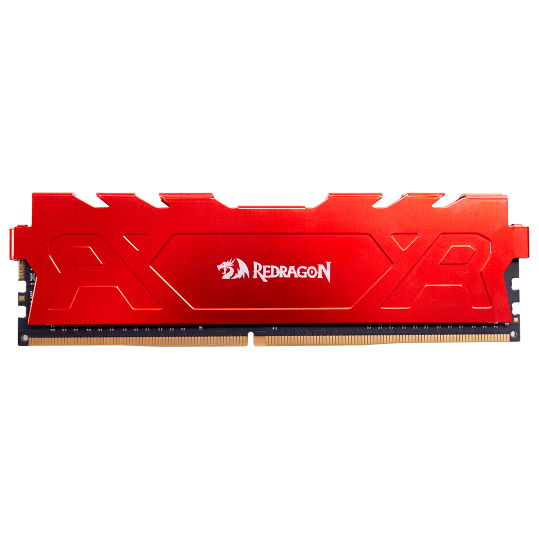 MEMORIA DDR4 8GB REDRAGON RAGE 3200MHZ/CL16 VERMELHA - foto 1