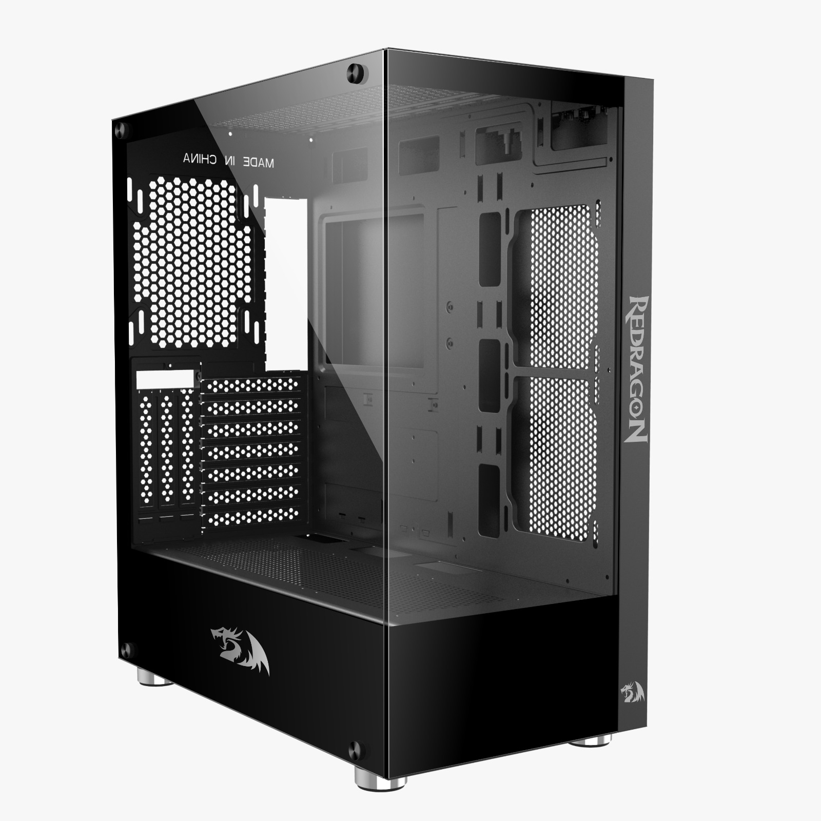 GABINETE REDRAGON REFLECT PRETO MODELO CA-601B - miniatura 5