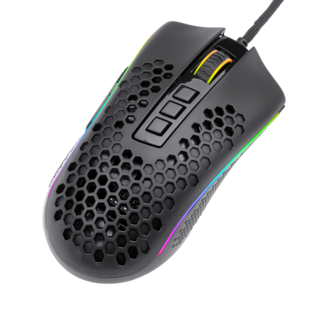 Mouse Gamer Redragon Storm Preto RGB M808-RGB - miniatura 8