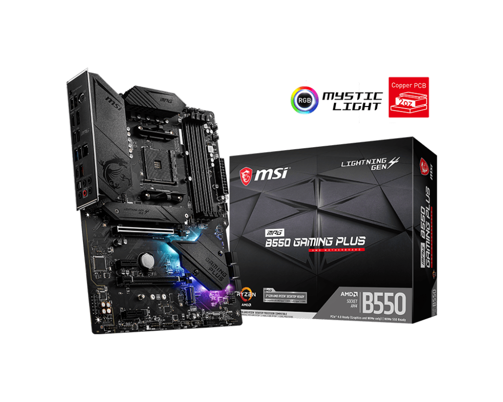 Placa Mãe MSI MPG B550 Gaming Plus AMD AM4 ATX - miniatura 2