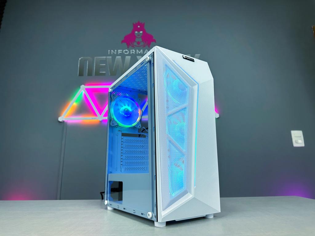 GABINETE GAMER BRANCO COM 4 FANS RGB - GB1733 - miniatura 2