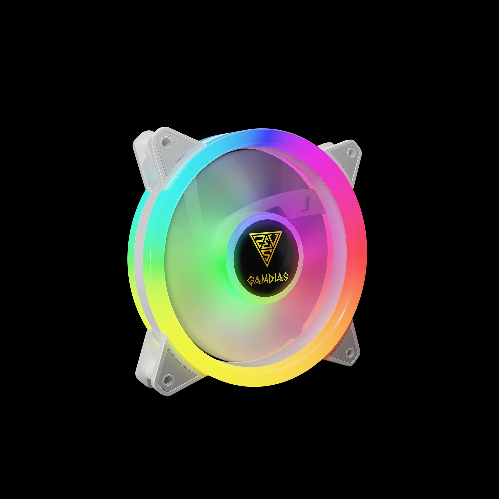 KIT 4 FANS RGB AEOLUS COM 4 FANS BRANCO - miniatura 3