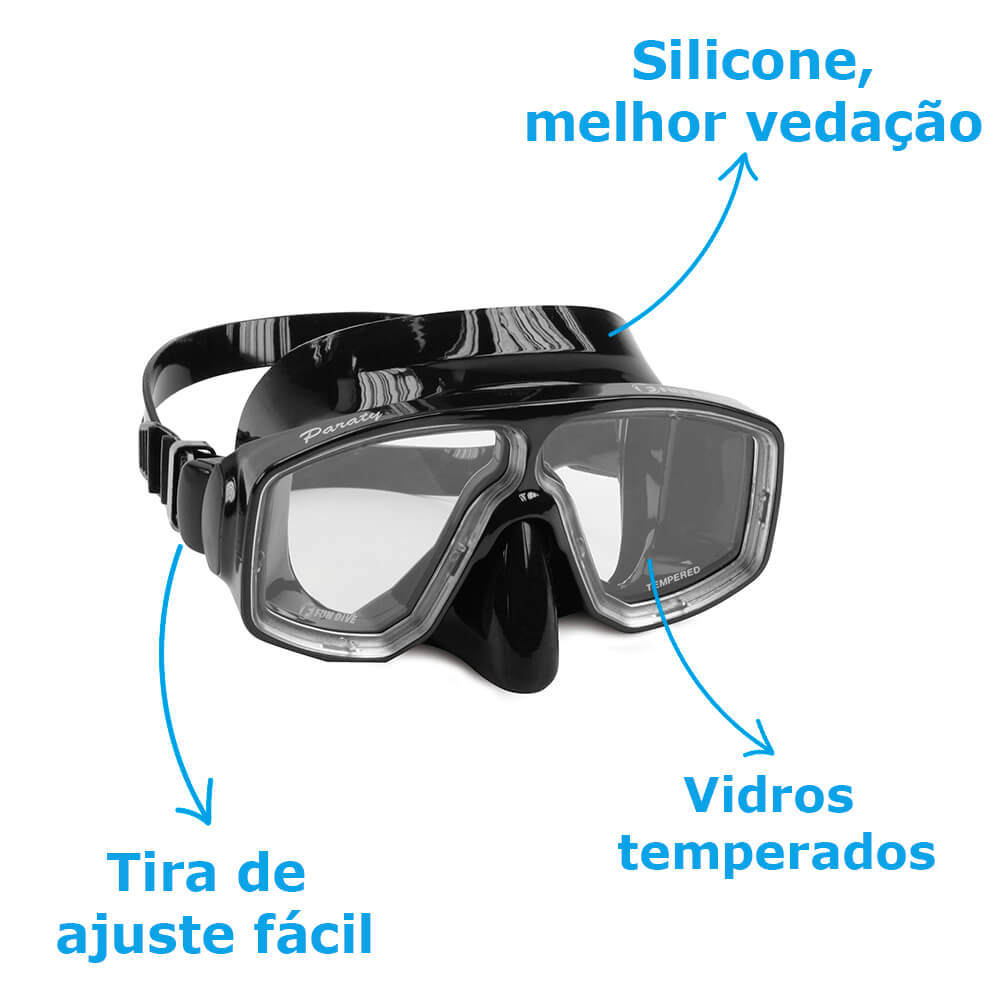 PARATY, Máscara em silicone 2 lentes - Miniatura 2